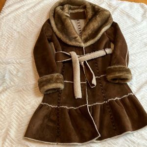Soft Imitation Fur Coat Sz Medium